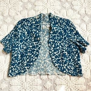 ANTHROPOLOGIE Moth 100% Wool Bolero Sz M